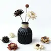 Vaso de Plástico Ondulado Flor Artificial Decoração de Mesa Entrada da Sala de Estar Arranjo de Flores Artificiais Estilo Nórdico Ins Decoração