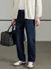 Jeans para Hombre Hengyuanxiang 2026 Otoño Nuevos Pantalones de Trabajo para Hombre Pantalones Casuales de Pierna Recta de Lujo Ligero