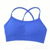Fábrica europea y americana transfronteriza se especializa en sujetadores deportivos de espalda cruzada para mujer, escote en V profundo, de soporte, a prueba de impactos, sin costuras para yoga