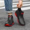 Zapatos de Lluvia de Moda Transfronterizos para Pareja Ropa Exterior para Hombre Estilo Coreano Versátil Zapatos de Agua Suela Gruesa Cómodos Antideslizantes Zapatos de Goma de Cocina para Hombres y Mujeres