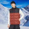 Chaleco de plumón de talla grande para mujer, Chaleco de plumón de pato blanco de alta gama para hombre, Chaleco cálido para pareja con cuello alto, Uniforme de clase de otoño e invierno con logotipo impreso