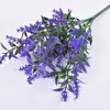 Decoración de Sala de Estar de Lavanda Simulada Accesorios de Decoración para Escenas de Boda Florero en Maceta Plantas Artificiales