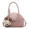 2026 Nova Moda Bolsa de Concha Cor Sólida Casual Simples Mini Grande Capacidade Ombro Transversal Bolsa de Mão para o Trabalho