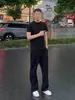 Pantalones casuales de pierna recta estilo americano para hombre, nuevo modelo de verano 2026, que realzan la altura, adelgazantes, ligeramente acampanados, versátiles, holgados, largos