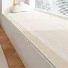Linha de creme estilo ins almofada de bay window tapete de cabeceira tapete tapete de quarto tapete de sala de estar tapete de laço longo para quarto piso do quarto