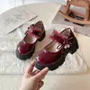 Mocassins de Performance Fashionáveis Pretos para Meninas Mais Velhas - Novo Estilo Outono 2026 Lolita Princesa