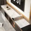 Alfombrilla para Mueble de TV con Estampado de Mármol de PVC Alfombrilla para Mesa de Café Alfombrilla de Mesa Impermeable y a Prueba de Aceite Fácil de Limpiar Sin Dejar Rastro Alfombrilla Protectora Mantel