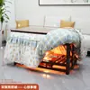 Mesa de Fuego Plegable Hunan Modelo Nuevo 2025 Estante de Fuego Doméstico Color Té Rectangular 1.35m Mesa Calefactora