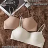 Ropa interior sin costuras para mujeres con poco busto, sujetador de copa única fino de verano, realzador, anti-caída, soporte suave, sujetador de espalda bonito