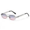 Nuevas Gafas de Sol Retro de Doble Puente de Moda para Hombre Gafas de Sol Metálicas Sensación de Alta Gama Estilo para Mujer para Fotos Gafas de Sol con Protección Solar