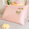 Funda de almohada infantil bordada de toalla de algodón 30X50 Algodón puro Funda de almohada para bebé individual 40X60 Funda de protector de almohada para estudiante