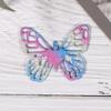 Acessórios de borboleta de tecido oco ultrassônico Borboleta arco-íris Acessórios para o cabelo infantil Sapatos Acessórios de vestuário Materiais de joias populares