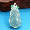 9154 Jadeíta Natural Birmana Grado A Jade Espuma de Agua Colgante Hoja de Banano Fabricante Mayorista Selección de Diversidad