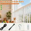 Suministro Transfronterizo Red para Ventana de Balcón Red Anticaída Escaleras Poliéster Red para Mascotas Red Anti-Gato Red de Protección para Escaleras