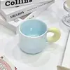 Caneca de leite-fufu para dropshipping com tampa e colher, caneca de café de cerâmica fofa de alto valor para meninas, adequada para casais e uso no escritório