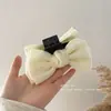 Horquilla negra de doble cara con lazo estilo Sen, horquilla con clip de tiburón para mujer, nuevo estilo, accesorios para el cabello