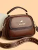 Bolso Pequeño Transfronterizo para Mujer 2025 Nueva Moda Bolso de Mano Versátil Multicapa Gran Capacidad Cuero Suave Bolso de Hombro Cruzado