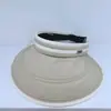 2026 Novo Chapéu Viseira Color Block com Proteção Solar Feminino Verão Dobrável Protetor Facial Proteção UV Leve Chapéu de Sol