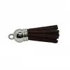 Nuevo Colgante de Borla de Terciopelo Coreano de 3 cm Fleco de Mini Borla Accesorios DIY Hechos a Mano Borla Galvanizada
