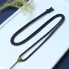 Ajuste de Cordão para Pingente Cordão de Pingente Acessórios para Joias Corda para Colar Trançado DIY Comprimento Ajustável Corda Lisa de Alta Qualidade