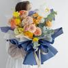 Papel de envoltura para flores de papel de color sólido estilo coreano macaron monocromático papel Ouya ramo de rosas papel de envoltura para flores floral florería