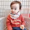 Bufanda de algodón con cuello para bebé, de una sola capa, cálida y variable, con estampado de dibujos animados para otoño e invierno, para niños y niñas.