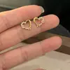 Brincos Studs Delicados de Laço com Pérolas e Micro Embellishments, Design Elegante, Ear Cuffs Delicados Estilo Francês para Mulheres, Brincos e Acessórios de Orelha Populares para Live Stream