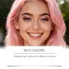 Gleamxi Tinte Temporal para el Cabello Rosa Ingredientes Suaves Color Natural Realista Color de Cabello de Moda Peinado Diario Conveniente