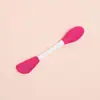Mascarilla Facial de Silicona de Doble Cabeza Transfronteriza Mascarilla de Barro para Limpiar Poros Salón de Belleza Raspador Manual Pincel para Untar