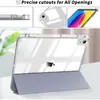 Adecuado para iPad Air 6 funda protectora 10 generación acrílico 13 pulgadas funda plana 10.2 pulgadas pro11 funda de cuero con ranura para bolígrafo