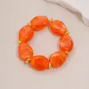 Pulseira Oval Irregular de Acrílico Transfronteiriça Europeia e Americana Pulseira de Luxo Leve de Alta Qualidade Pulseira de Temperamento Simples da Moda