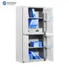Archivero de Acero de Cuatro Puertas, Gabinete de Información para Oficina, Gabinete de Almacenamiento de Documentos Financieros, Gabinete Metálico con Cerradura, Archivero Engrosado