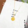 Collar Colgante Reloj Corazón Escama de Dragón Oro 24K de la Tienda de Oro Puzuo, Cadena Clavicular Versátil de Moda y Sencilla para Mujer