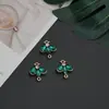 Pingente de Abelha Banhado em Liga para Acessórios de Joias DIY Zircônia Vermelha Azul Verde Inserida Materiais para Pulseira Colar Brinco