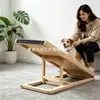 Escadas de Madeira para Cachorro, Rampa para Cachorro, Estrutura de Escalada Ajustável para Cães de Estimação Interna, Estrutura de Escalada Dobrável Portátil para Gatos de Estimação
