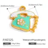 Accesorios de Joyería de Acero Inoxidable Transfronterizos Aceite Goteando Corazón Grande Sombrero de Vaquero Fruta con Diamante Estrella de Mar Colgante para Collar DIY