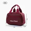 Bolsa térmica para oficinista llevar almuerzo bolsa para lonchera gruesa de papel de aluminio térmico bolsa bento para estudiante hebilla bolso de mano gran capacidad
