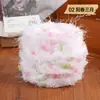Fio de mohair misturado à mão com textura de pelo, fio especial para bolsas DIY, cor de doce, macio para chapéus feitos à mão, fio para suéter de crochê