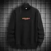 Sudadera para hombre transfronteriza para primavera y otoño 2026, nueva camiseta de manga larga de moda, versátil casual holgada de cuello redondo para hombre talla grande