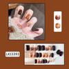 Parche para Uñas Snowtop Mocha Armadura Otoño e Invierno Color que Salta Pieza de Uña Falsa Snoiling Armadura Terminada