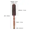 Peine de limpieza y masaje con cerdas de jabalí especial para peluquería al por mayor, peine de madera maciza para cabello lacio y peine rodillo para peinado voluminoso