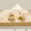 Brincos de Pérola Pipoca de Luxo, Modernos e Versáteis, Luxo Leve, Acessórios Exquisitos para o Dia a Dia