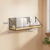 Estante de almacenamiento de pared para dormitorio, habitación de estudiante, litera, cesta colgante de pared sin perforación para aperitivos y artículos varios