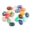 5 Piezas Venta Caliente Transfronteriza 18*25mm Superficie de Anillo Piedra Ágata Cristal Natural Ovalada DIY Joyería Piedra en Bruto