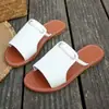 Comércio exterior plus size 2024 novo verão chinelos femininos, cor sólida, trançado, simples para o dia a dia, chinelos de praia