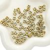 Cuentas acrílicas del alfabeto inglés, cuentas cuadradas, cuentas planas, cuentas redondas, accesorios de bricolaje hechos a mano, cuentas para pulseras, cuentas de mano.