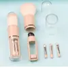 Pincel de Labios de Silicona Pincel Corrector 2 en 1 Pincel para Uñas con Puntos Pincel de Labios de Silicona Pincel Halo Corrector Jelly con Tapa