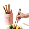 Palillos de Madera Lindos de Dibujos Animados para Uso Doméstico, Palillos Individuales de Gama Alta para Comer, Palillos Familiares para Comer, Palillos Dedicados para Niños