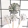 Topo de Bolo Leque Dobrável Conjunto de Decoração Girassol Mesa de Sobremesa de Festa Suprimentos de Confeitaria Conjunto de 4 Peças