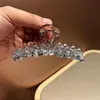 2025 Novo Presilha Garra de Cristal Tendência Feminina Strass Presilha Tubarão Versão Coreana para Cabelos Grossos Parte de Trás da Cabeça Presilha Garra Fábrica Atacado